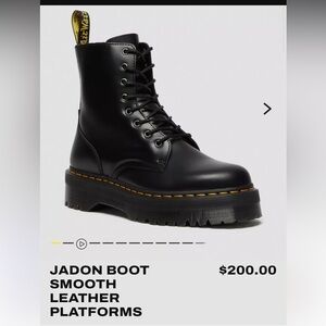 Dr. Martens Black Jadon Platform Boot size 9